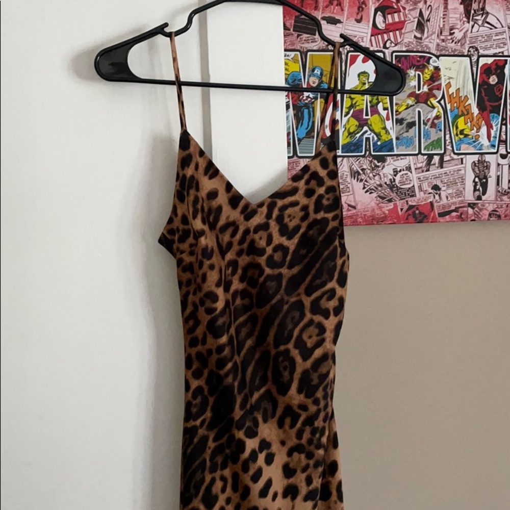 Cheetah printed dress